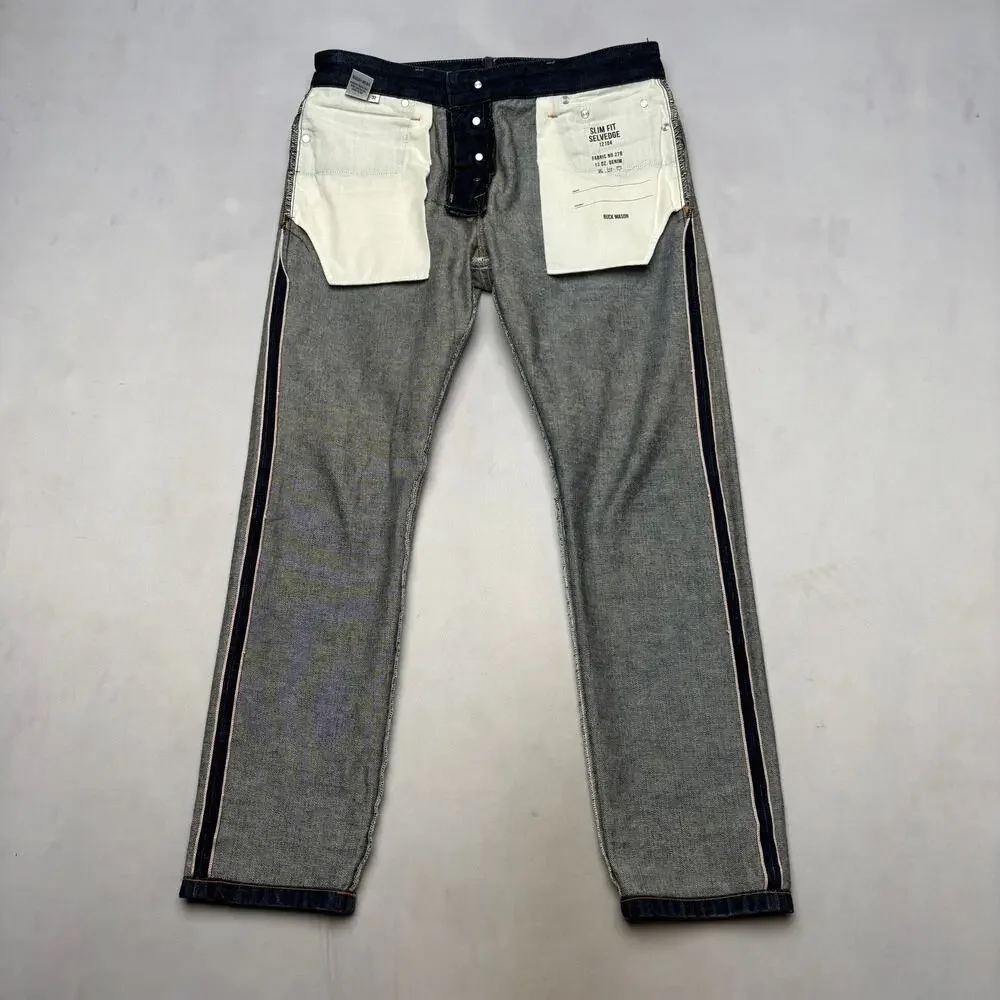 Buck Mason Slim Fit Selvedge 13oz Denim Jeans Men's 32x27.5 Made in USA